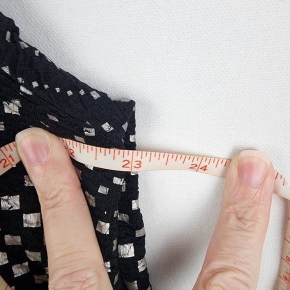 IC by Connie K Art-to-wear Black & Silver 1 Button Jacket Size Medium - Picture 5 of 6